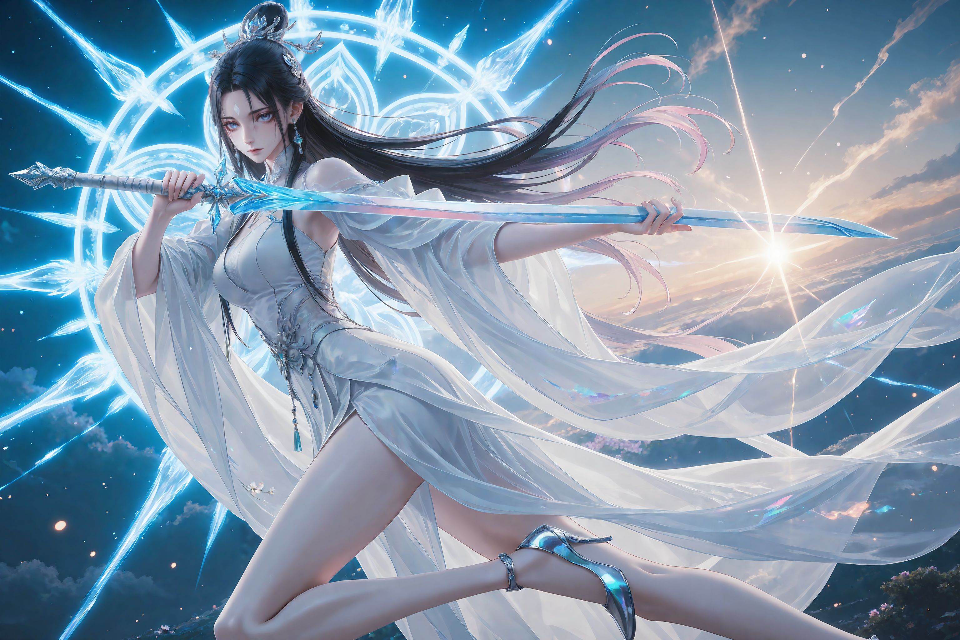 <lora:陆雪琪ill:0.6>,luexueqi,1girl,solo,dress,long hair,white dress,jewelry,earrings,hair ornament,hair bun,black hair,blurry background,closed mouth,long sleeves,expressionless,chinese clothes,looking at viewer,holding,blurry,upper body,outdoor,flower,close-up details,outstanding style,adding a touch of dimension to your images without compromising details,whirls of vapor,iridescent textures,(Anime:1.1),ethereal ambiance,delicate details,magical high-concept,32K UHD,sharp focus,best-quality,masterpiece,golden hour,unconventional supreme masterpiece,masterful details,temperate atmosphere,with a high-end texture,in the style of fashion photography,photography,cover,dynamic angle,dynamic posture,(artist: quasarcake:0.8),extreme aesthetic,(wlop:0.6),(honjou raita, lack, rella:0.5, wanke),masterpiece,best quality,good quality,very aesthetic,absurdres,visual impact,a shot with tension,ultra-high resolution,32K UHD,sharp focus,best-quality,masterpiece,emotionalization,unconventional supreme masterpiece,masterful details,temperate atmosphere,with a high-end texture,in the style of fashion photography,(visual impact:1.2),giving the poster a dynamic and visually striking appearance,impactful picture,official art,colorful,splash of color,movie perspective,masterpiece,best quality,amazing quality,very aesthetic,absurdres,best quality,newest,