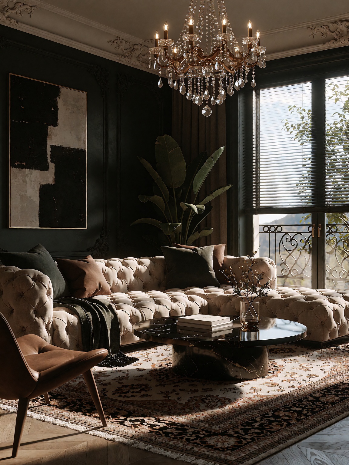 n0vuschr0ma style livingroom on Tensor.Art