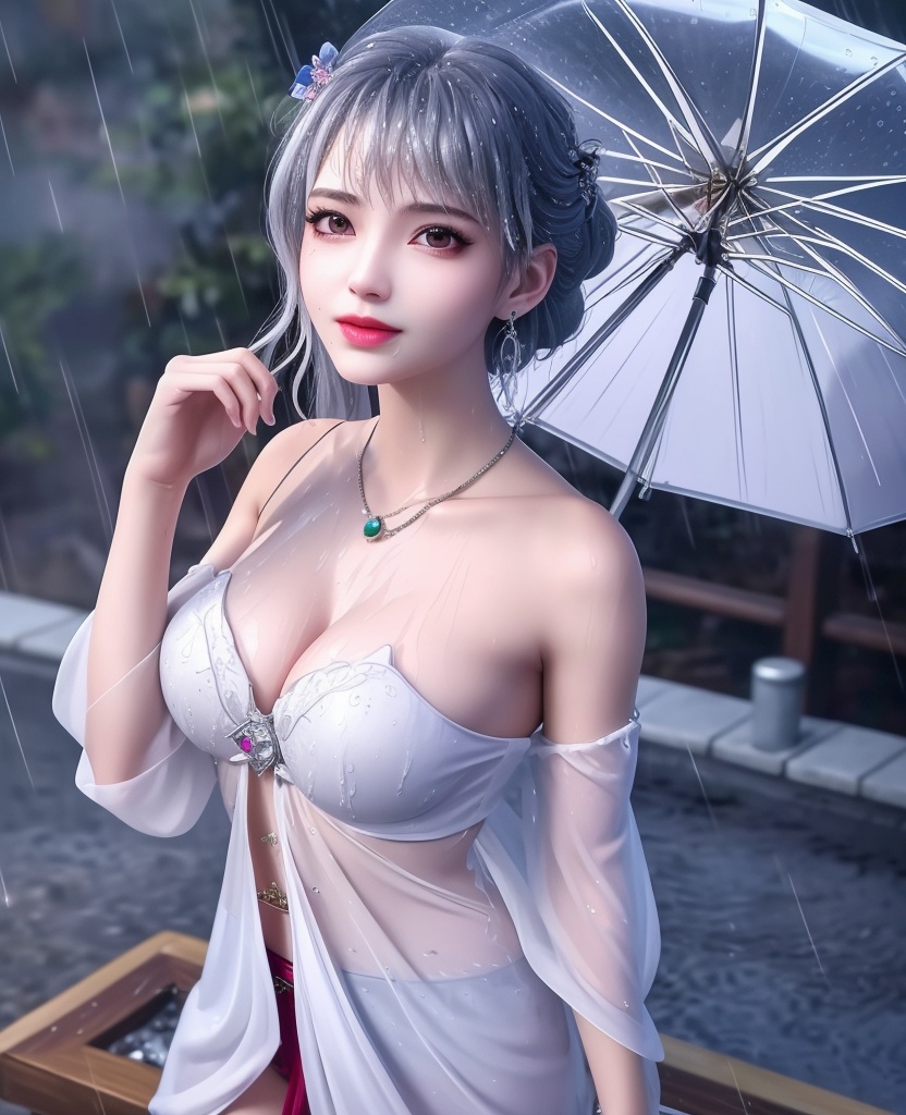 <lora:554-DA-武动乾坤-林青檀-V2:0.8>(,1girl, ,best quality, ),looking at viewer, ,ultra detailed 8k cg, ultra detailed background,  ultra realistic 8k cg,          cinematic lighting, cinematic bloom, (( , )),,  , unreal, science fiction,  luxury, jewelry, diamond, pearl, gem, sapphire, ruby, emerald, intricate detail, delicate pattern, charming, alluring, seductive, erotic, enchanting, hair ornament, necklace, earrings, bracelet, armlet,halo,masterpiece, (( , )),, realistic,science fiction,mole, ,cherry blossoms,(((, , ultra high res, (photorealistic:1.4), raw photo, 1girl, wet clothes, rain, sweat, ,wet, )))(( , ))   (cleavage), (),