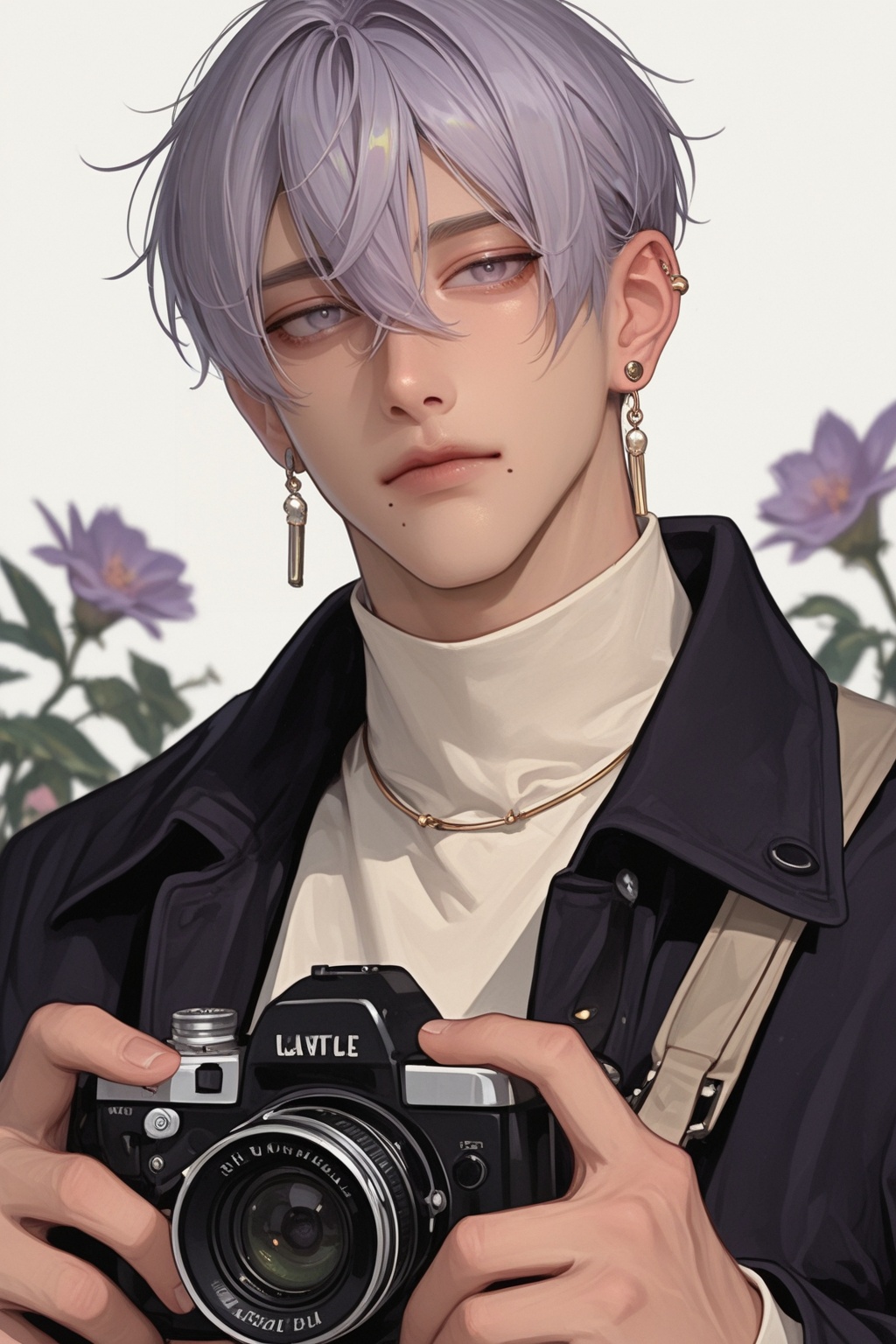 camera,  mole,  male_focus on Tensor.Art