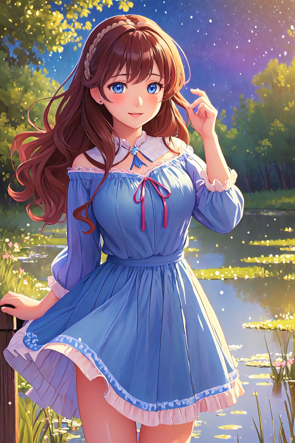 portrait,  peach skin,  mature female on Tensor.Art