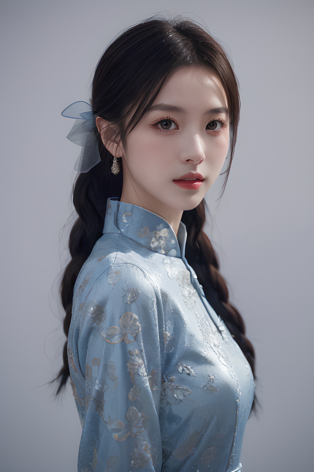 <lora:0810_06:0.7>,simple background,china_dress,, 1girl,realistic,masterpiece, best quality, photorealistic, HDR,detail