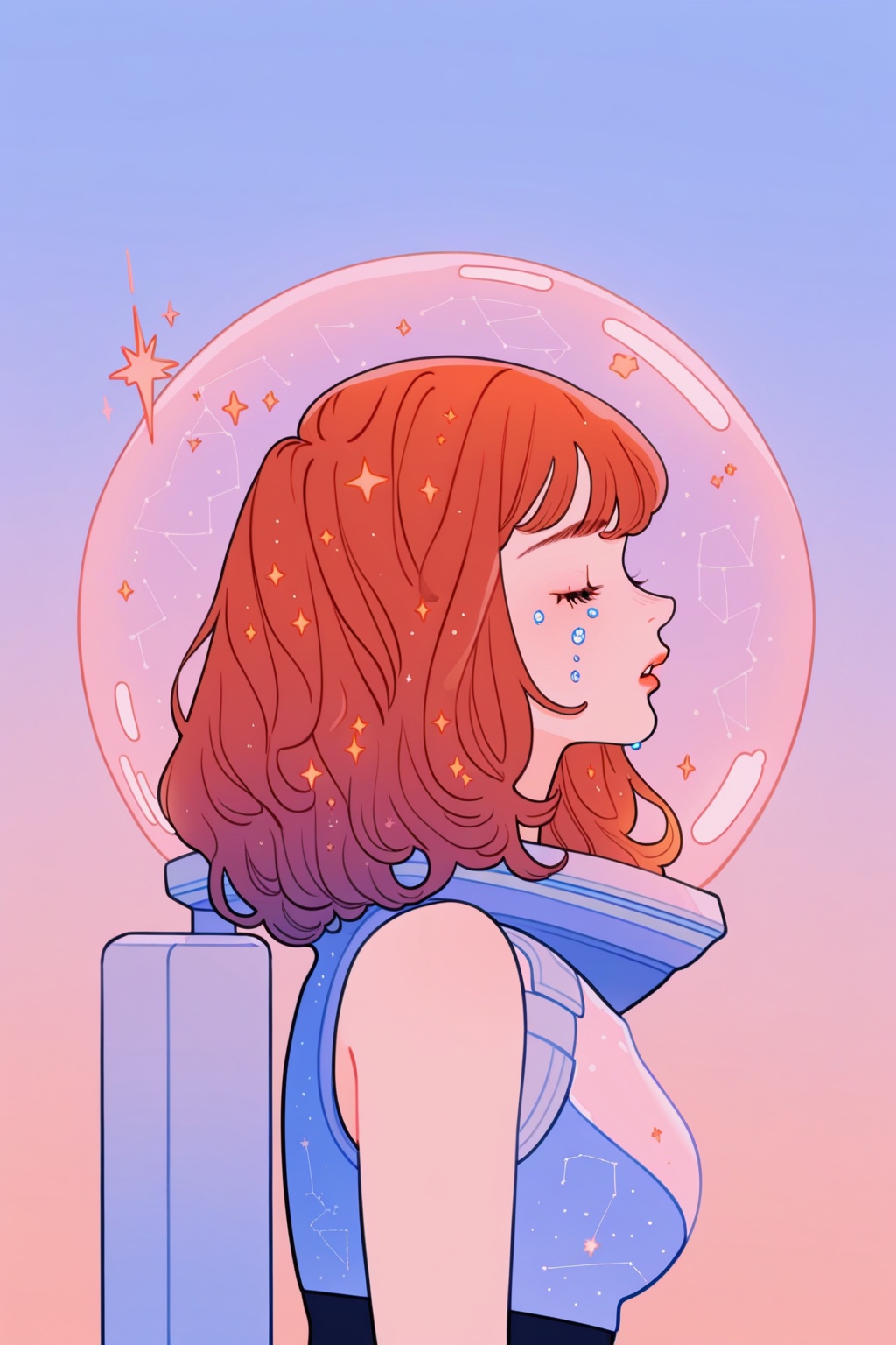 1girl,  constellation,  solo on Tensor.Art