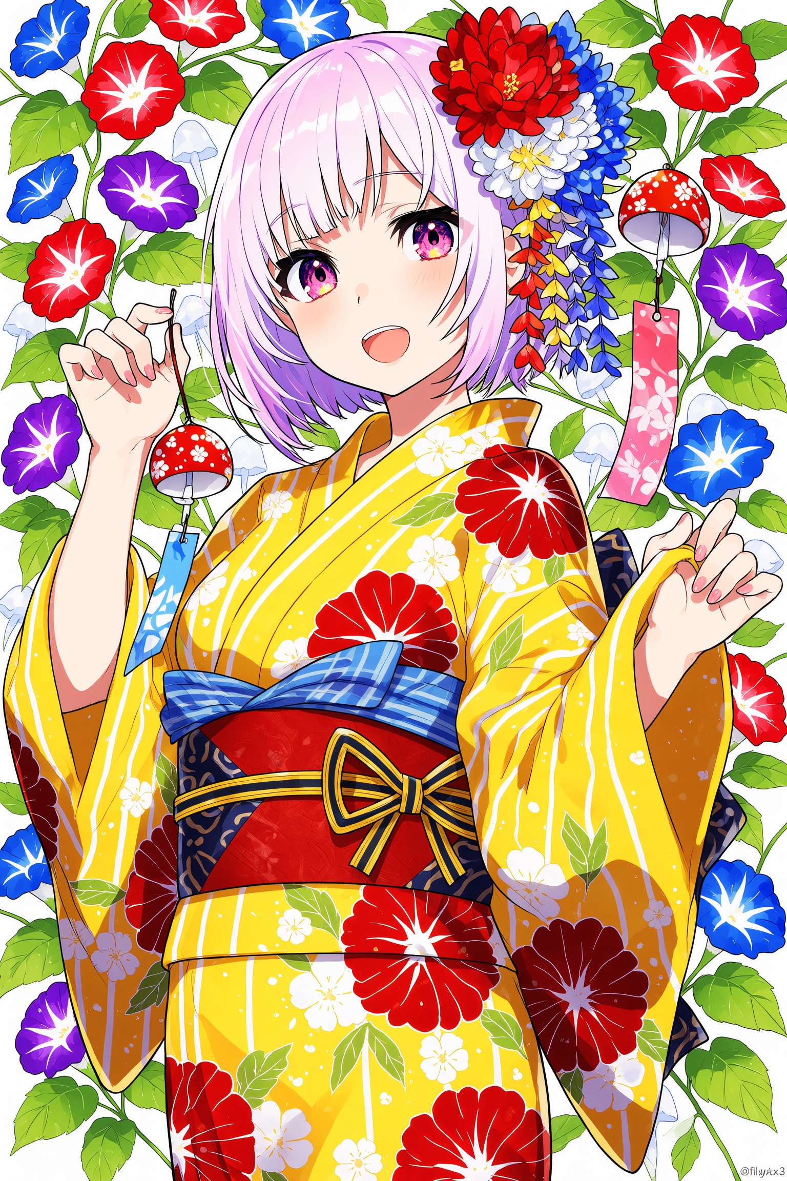 1girl,  japanese clothes,  mash kyrielight on Tensor.Art