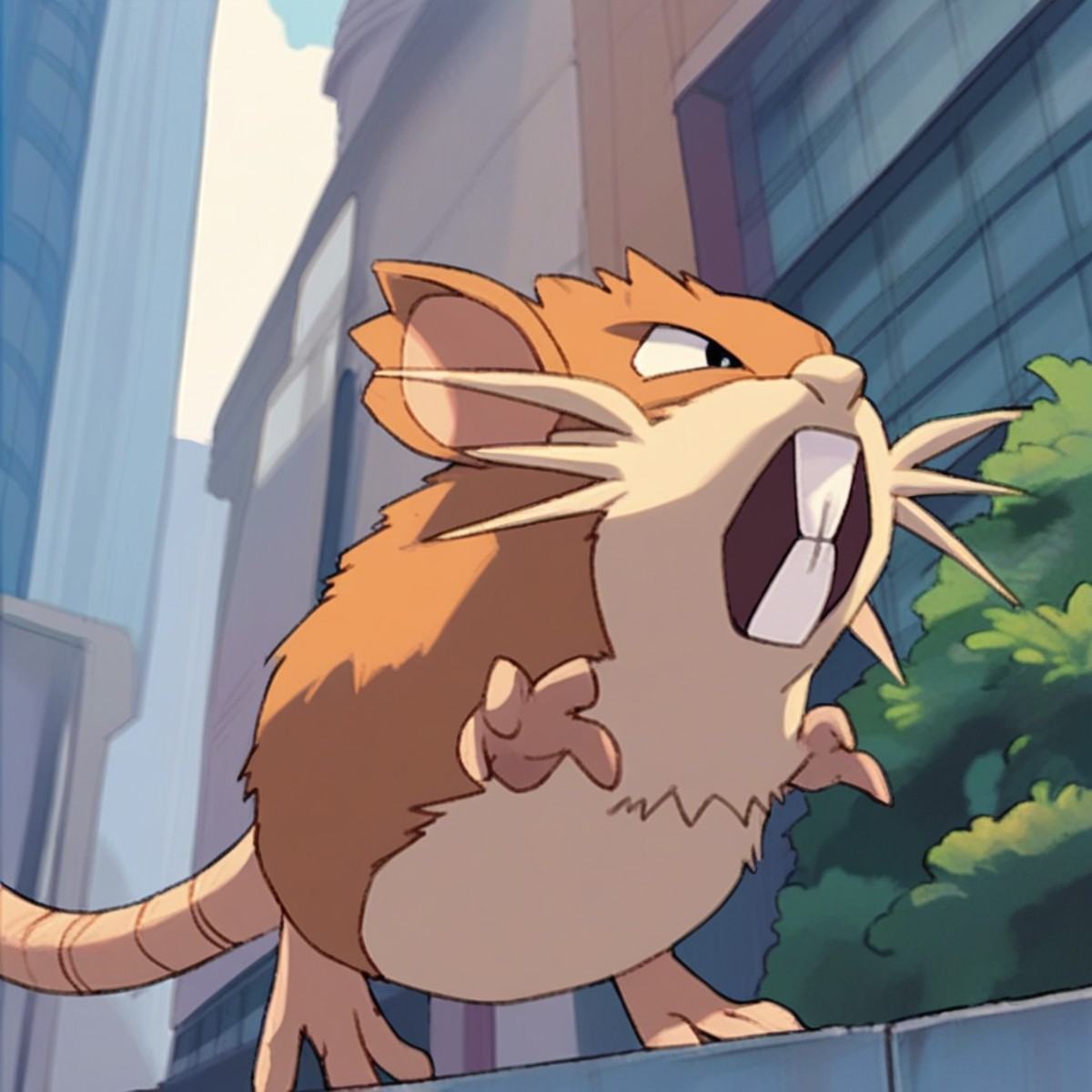 solo male,  raticate,  feral on Tensor.Art