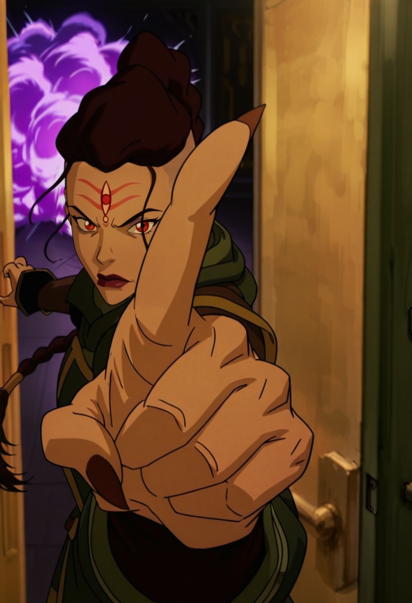 In the avatar TV animation style,  PLi,  1girl on Tensor.Art