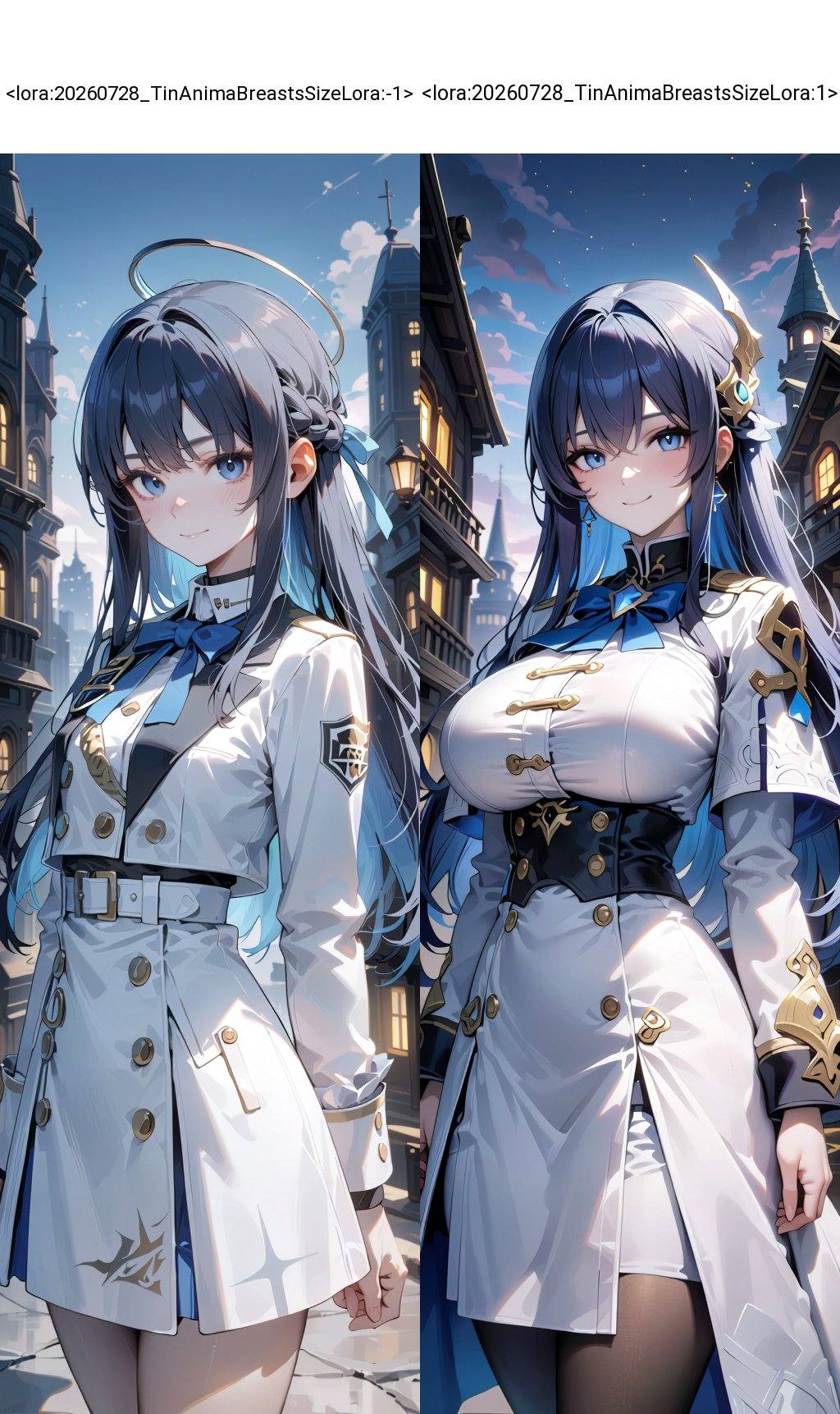 blue hair,  blue eyes,  sfw on Tensor.Art