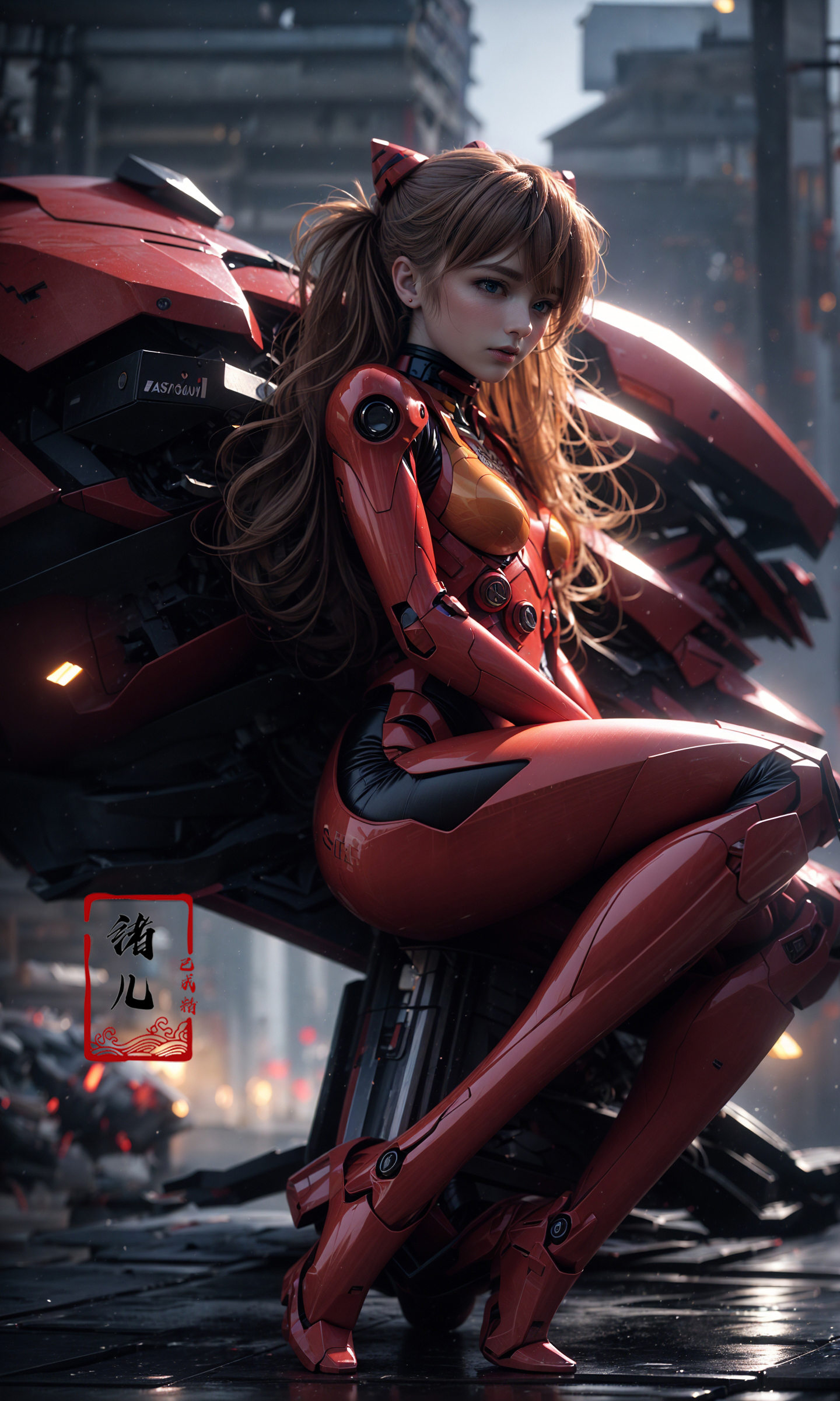 Epic CG masterpiece,  Asuka Langley Soryu,  hdr on Tensor.Art