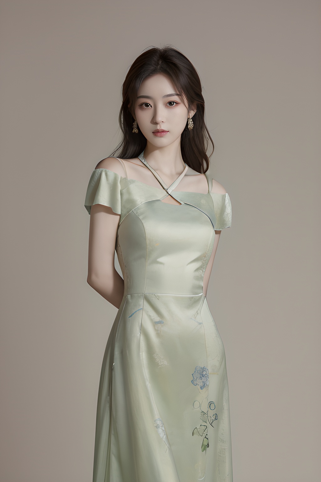<lora:0814_06:0.7>,simple background,china_dress,, 1girl,realistic,masterpiece, best quality, photorealistic, HDR,detail