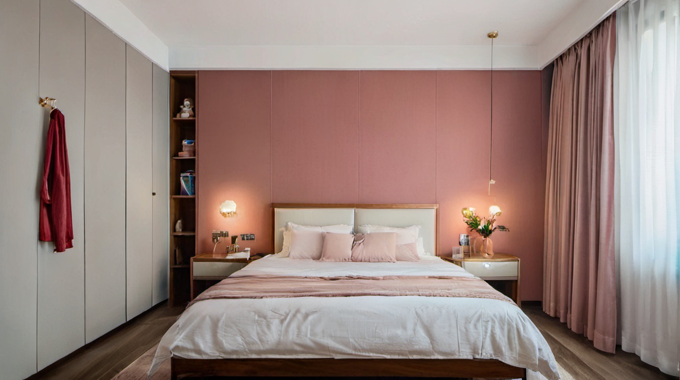 <lora:secai XL2.0:0.6>,indoor,bedroom,floor,bed,curtains,table,chair,bed_sheet,pillow,available light,cup,plant,vase,incredibly absurdres,realistic,