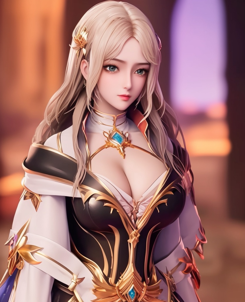 <lora:556-DA-神印王座-温柔一刀:0.8>(,1girl, ,best quality, ),looking at viewer,,anime,(masterpiece, top quality, best quality, official art, beautiful and aesthetic:1.2), (1girl)	, , (cleavage),extreme detailed,(fractal art:1.3),colorful, flowers ,highest detailed,()    (cleavage), (),