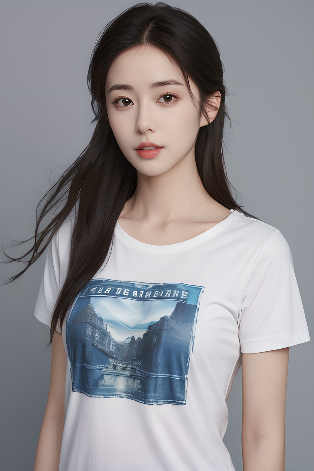 <lora:0808_07:0.7>,simple background,casual T-shirts,, 1girl,realistic,masterpiece, best quality, photorealistic, HDR,detail