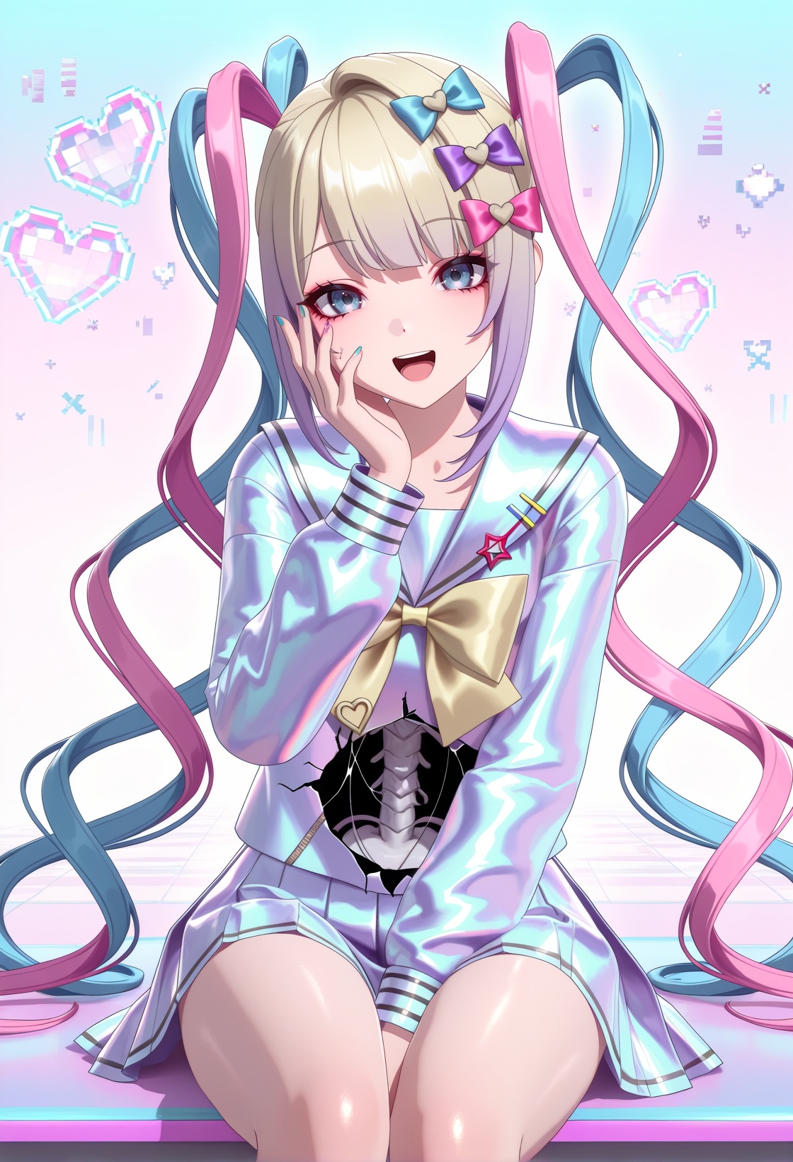 1girl,  chouzetsusaikawa tenshi-chan,  needy girl overdose on Tensor.Art