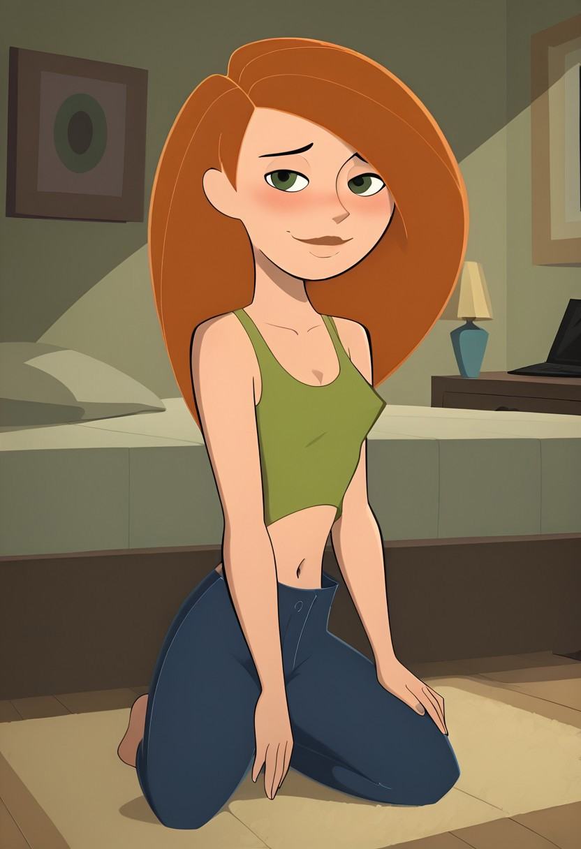 Kim,  Standard Casual Outfit,  small breasts on Tensor.Art