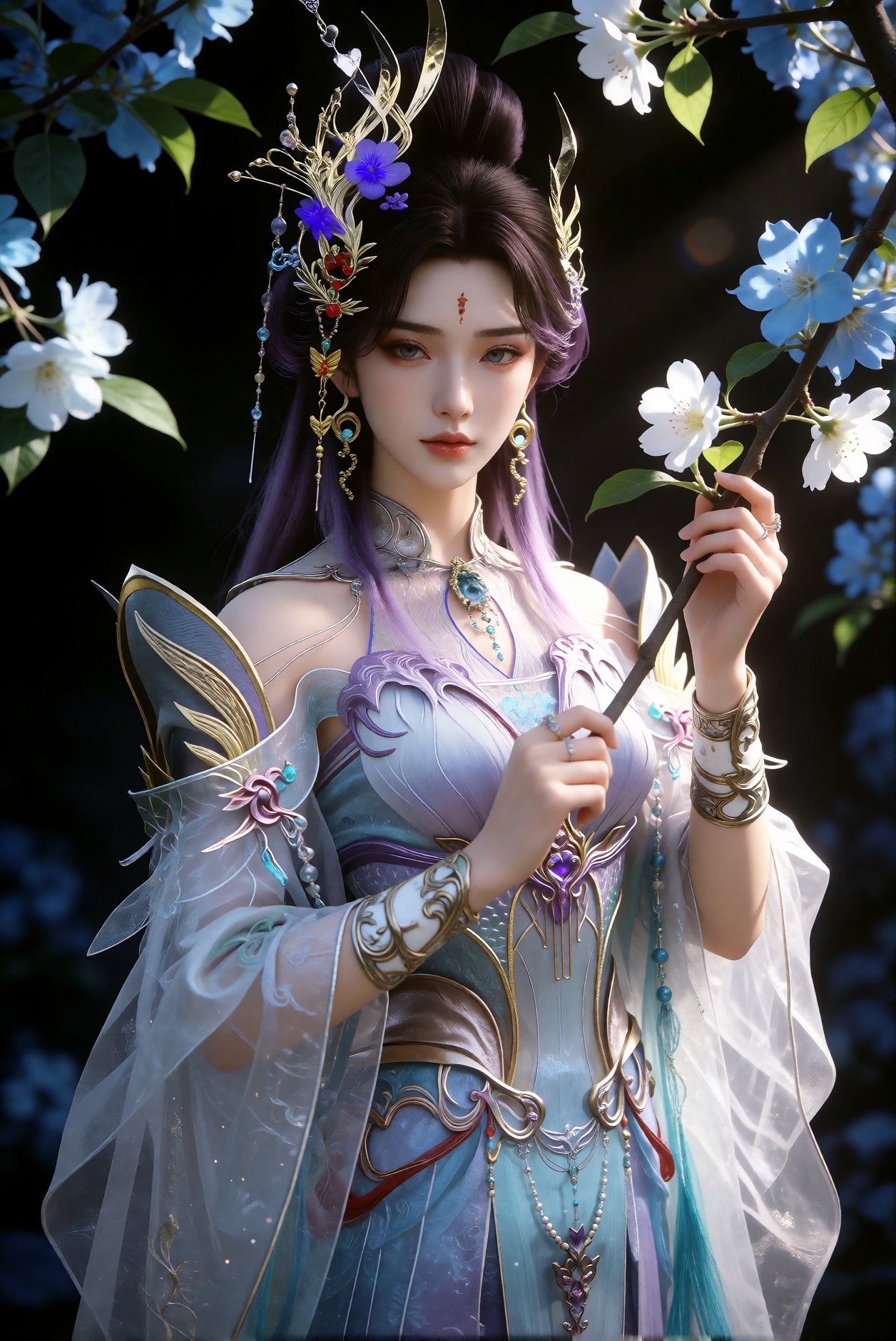 美艳无双,  身着唐代服饰,  华丽惊艳 by 天海TianHai on Tensor.Art