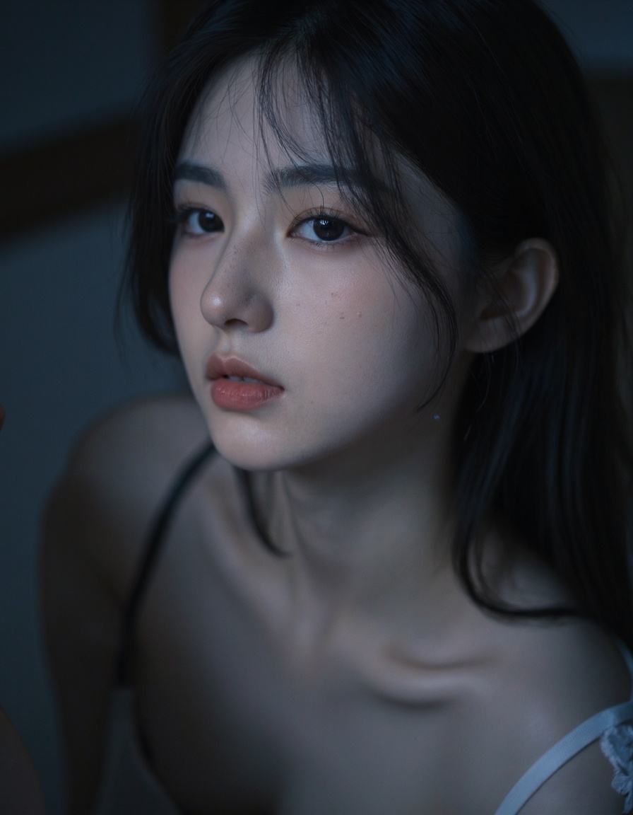 a 18 y.o girls,(from above:1.1),from side,soft lighting,high resolution,professional grade,RAW photography,evocative composition,Cinematic Lighting,moody lighting,perfect eyes,depth of field,virtual background,eyes focus,the face of an angel,<lora:10:0.8>,