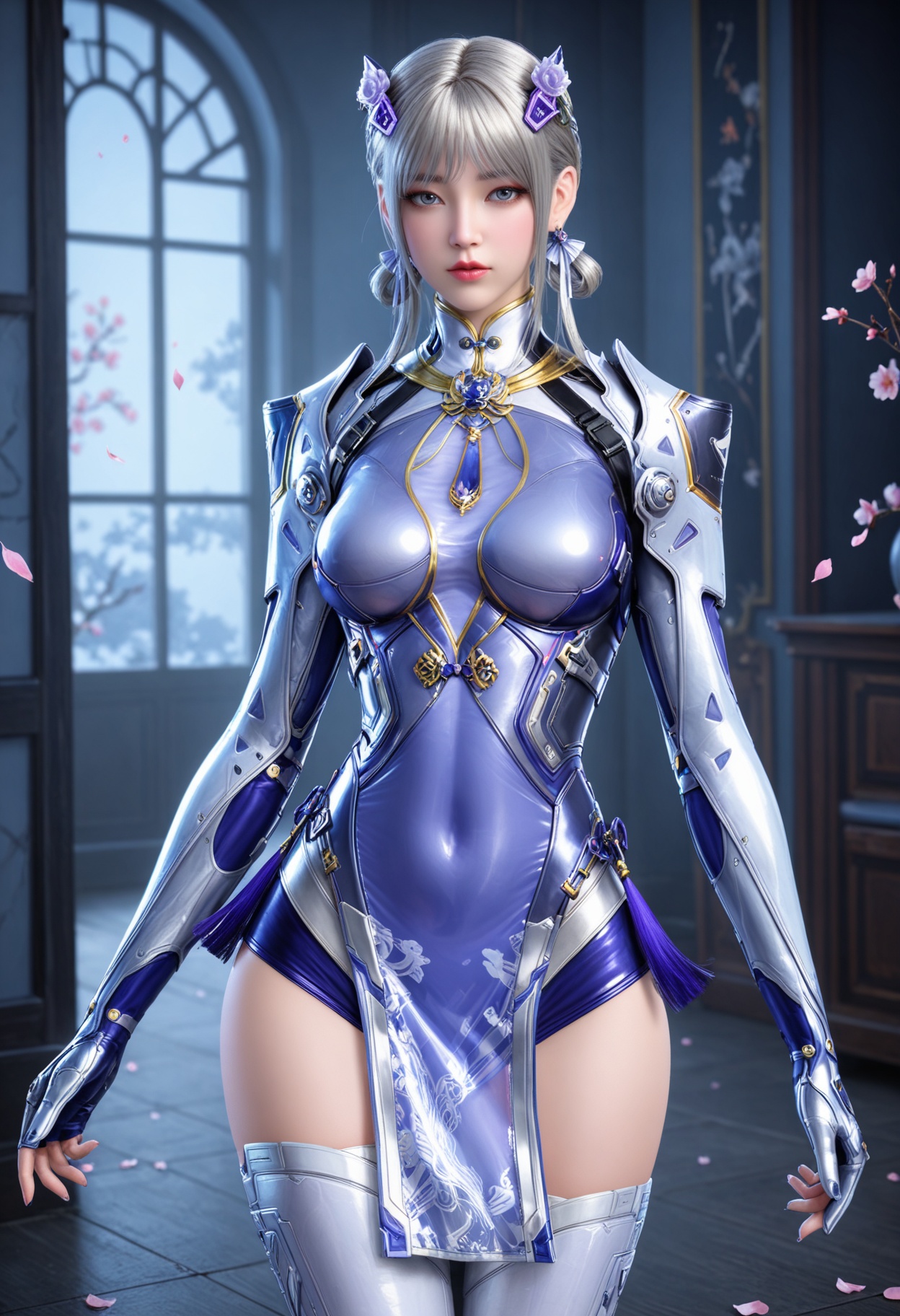 facing viewer,  direct gaze,  (intricate details) by 云落 on Tensor.Art