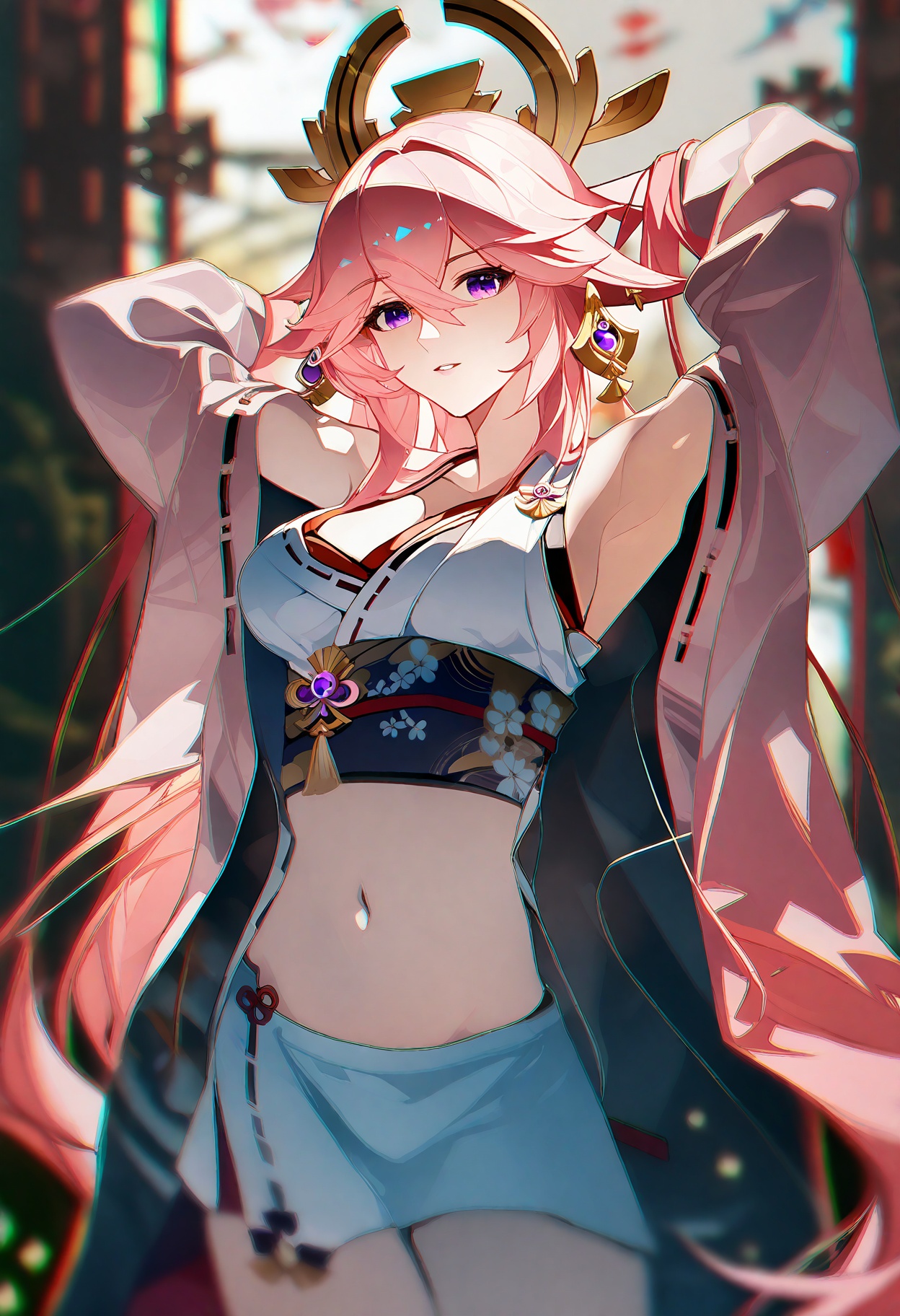 chromatic aberration,  blurry,  blurry background on Tensor.Art