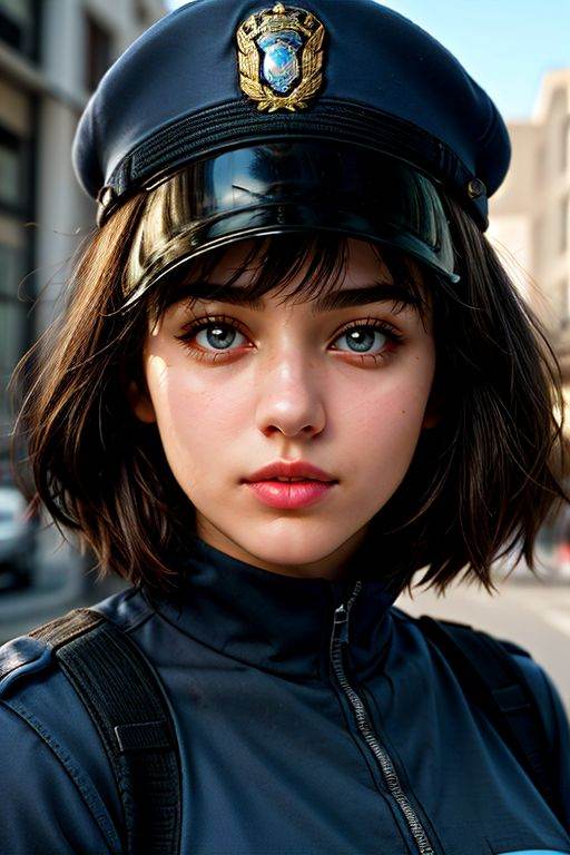 girl policeman on Tensor.Art