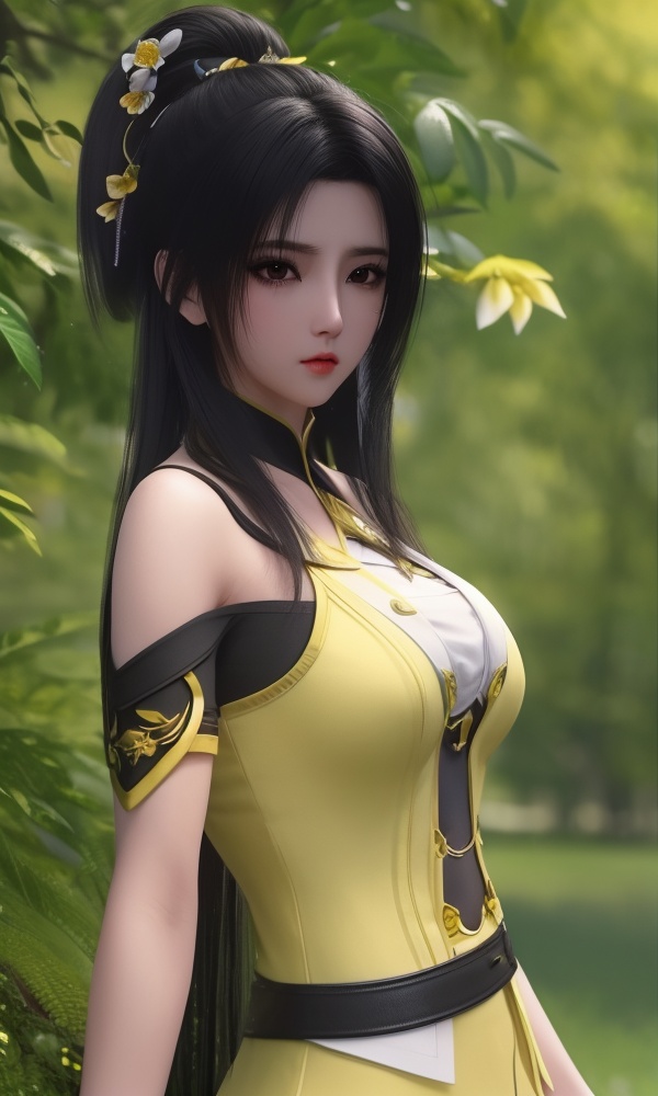 (,1girl, ,best quality, ),looking at viewer, <lora:401-DA-大主宰-叶轻灵:0.8> ,ultra detailed background,ultra detailed background,ultra realistic 8k cg, ,masterpiece, (( , )),,  fiction,mole, ultra realistic 8k cg, ,tamari \(flawless\),     , lemon blossoms,  (()), (), ,,,