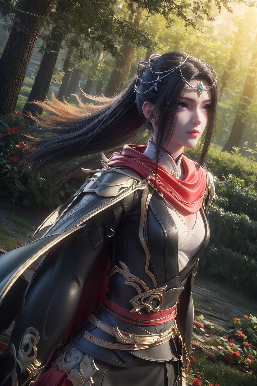 hanfu,bailian,qianning,full body,1girl,solo,masterpiece,HDR,UHD,8K,best quality,Photographic,<lora:qianning_perfect_v1:0.7>,(extremely detailed CG unity 8k wallpaper),(masterpiece),(best quality),(ultra-detailed),(best illustration),(best shadow),(an extremely delicate and beautiful),dynamic angle,floating,finely detail,(bloom),(shine),glinting stars,(classic),( illustration),( painting),( sketch),beautiful face,extremely_beautiful_detailed_anime_face,Beautiful detailed girl,(andetailedorgandiedress),cape,light_green_hair,very_long_hair,small_chest,extremely delicate and beautiful girls,beautiful detailed eyes,dishevelled hair,Hazy fog,mist,(forest),feather,nature,(sunlight),fairyland,<lora:add_detail:0.7>,