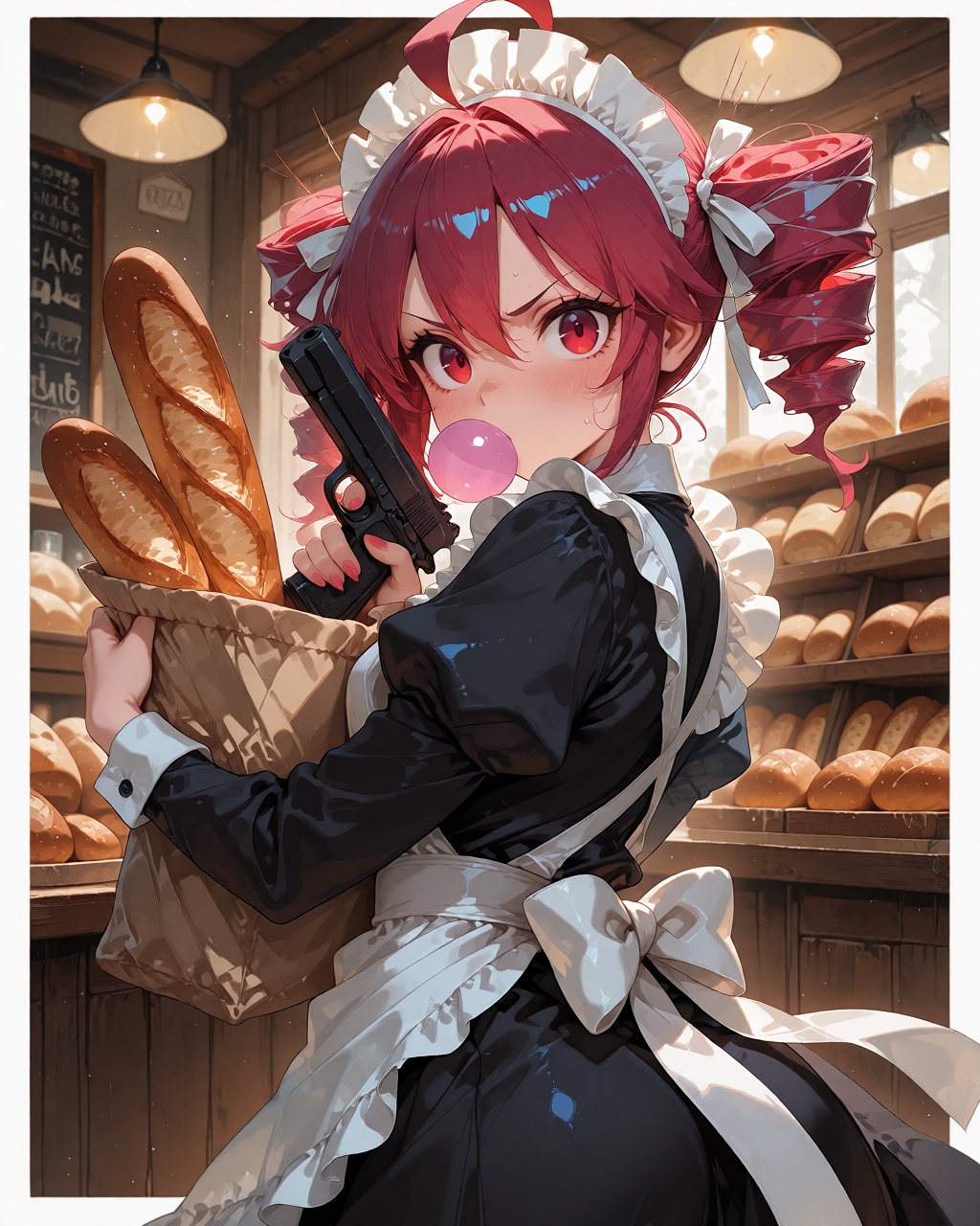 1girl,  angry,  kasane teto on Tensor.Art