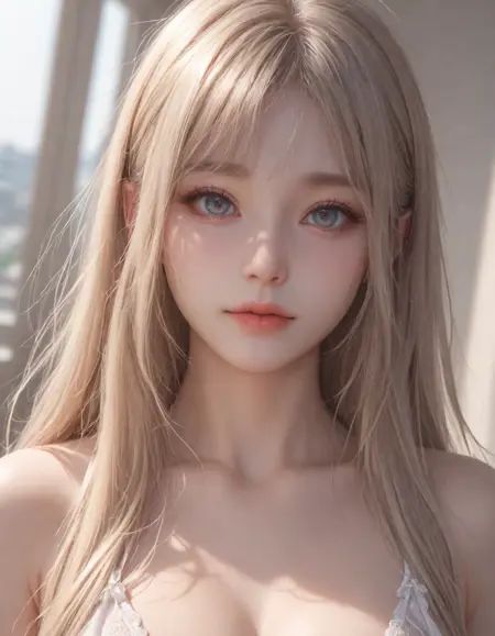1girl, solo, long hair, zPDXL3, safe_pos, score_9, score_8_up, source_anime, rating_explicit, 8k, best quality, masterpiece, expressiveh, intricate details, ultra high res, sharp focus, digital art, cinematic, extremely detailed, cinematic light, photo studio lighting, Unreal Engine, dramatic angle, dynamic camera angle, unique perspective, unique angle, wide angle, dutch angle, foreshortening, blurred eyes, innocent, extra blush under eyes, big eyes, beautiful detailed eyes, detailed beautiful delicate face, realistic humid skin, detailed skin sexy pose, sensual posture, graceful pose, curvy, scenery