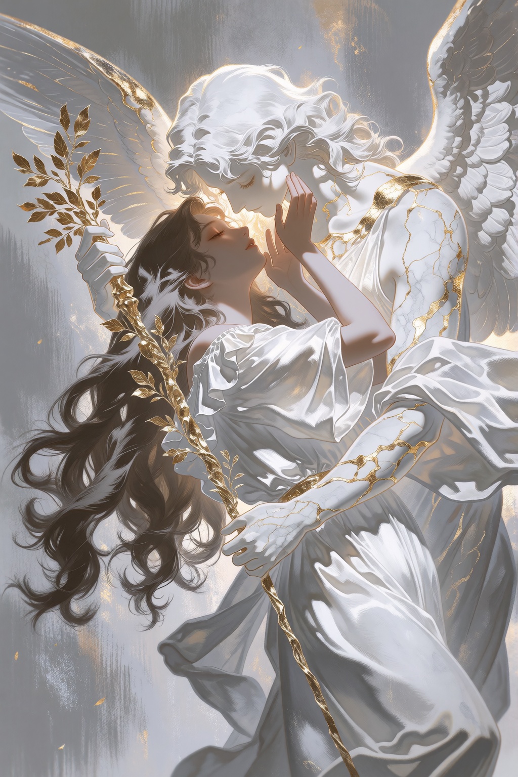 Lyrical,  heavenly fantasy illustration imbued with a tender,  neoclassical romanticism on Tensor.Art