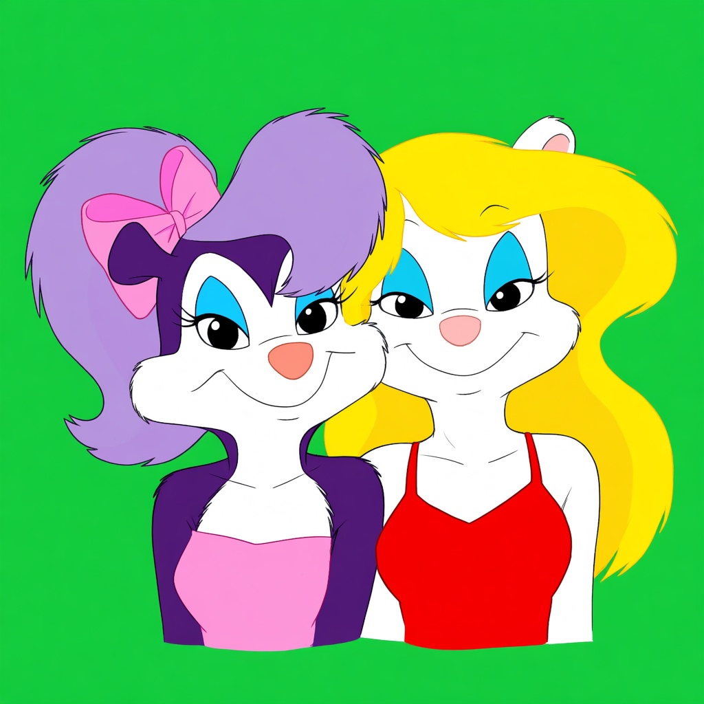 2girls,  minerva mink,  fifi la fume on Tensor.Art
