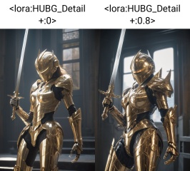 amazing quality, masterpiece, best quality, hyper detailed, ultra detailed, UHD, perfect anatomy, (in castle:1.2), girl knight, holding a sword, dazzling ,transparent ,polishing, (1 arm up), waving sword, gold armor, glowing armor, glowing eyes, full armor, shine armor, dazzling armor, extremely detailed, ral-bling, HUBG_Mecha_Armor,HDR, IMAX, 8K resolutions, ultra resolutions, magnificent, best quality, masterpiece,cinematic scenes, cinematic shots, cinematic lighting, volumetric lighting, ultra-detailed,<lora:HUBG_Detail +:0>  <lora:HUBG_Mecha_Armor SDXL v1.0:0.6> <lora:HUBG_MEINIANG SDXL v1.0:0.8>