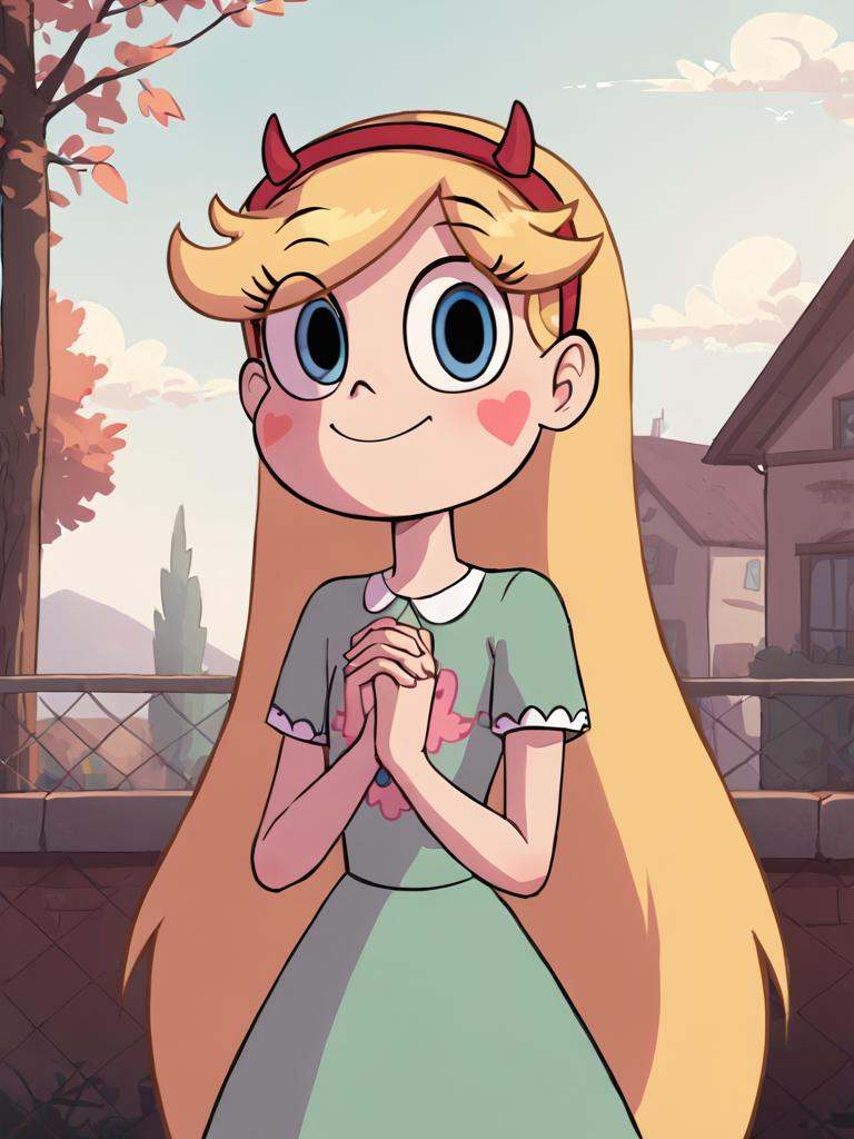 starbutterfly,  1girl,  blonde hair on Tensor.Art