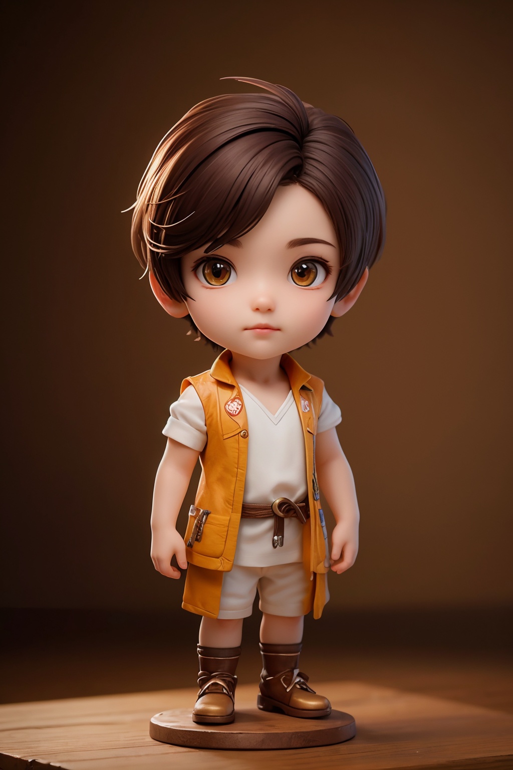 (best quality:1.4),(masterpiece:1.4),(photorealistic:1.4),(Realistic:1.2),(ultra high res, raw photo:1.4),(hdr, hyperdetailed:1.2),(8K:1.2),cinematic photo 1man,(chibi:1.1),full body,