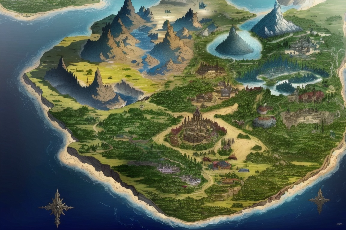 ((HRD, HUD, 8K)),((masterpiece, best quality)), highly detailed,GameMap, no humans, water, copyright name, rock, scenery, floating island, river, mountain, tree, company name, <lora:20240804-1722731669108:0.8>