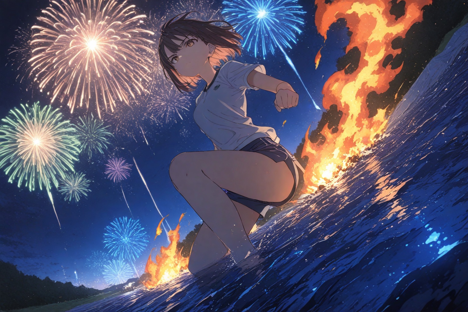 (((Masterpiece, High Quality, 8k, Best Quality, high resolution, line anime style,1girl))),detailed scenery,dynamic pose,dynamic angle,small breasts,Golf Yamashita Mimuyu returns to Japan,"I wanted to repay the favor with the results" wins the UK,41.8 degrees in Isesaki,Gunma,new record high temperatures are rising. The background to the heat,Water storage rate at Naruko Dam in Miyagi: Lowest water level 0% for 8 days in a row,serious situation continues,"Shukan Shincho" "Discriminatory Content" Shinchosha announces apologies,Yokohama Fireworks Displays Bites burned; fire broke out five minutes before the tournament ends,