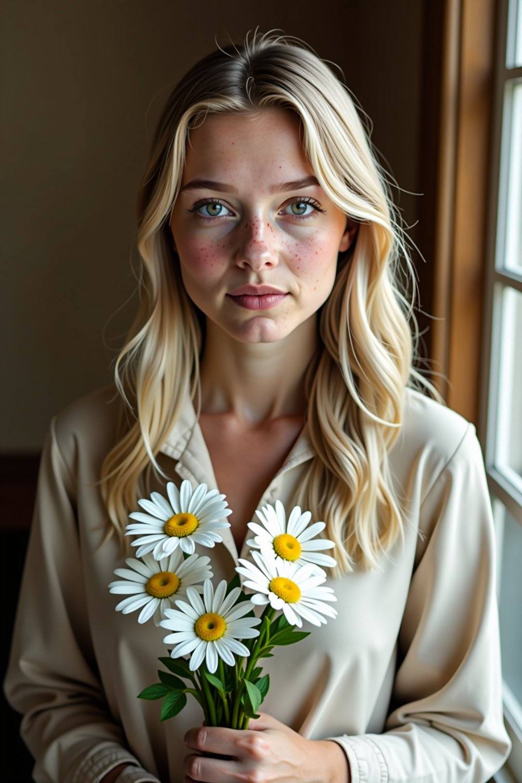 A young,  fair-skinned woman,  likely Caucasian on Tensor.Art