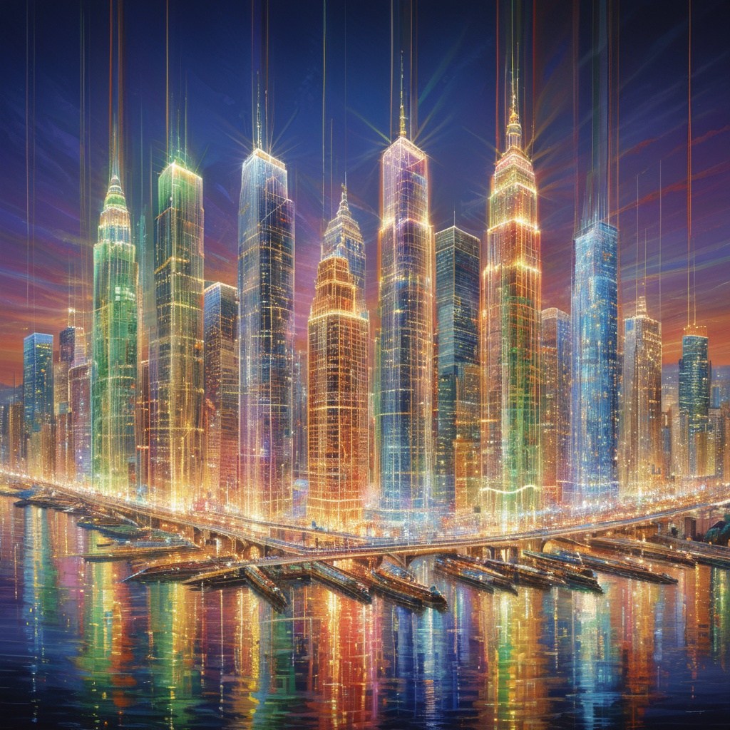 masterpiece,  best quality,  arsworldoflight A cityscape at twilight on Tensor.Art