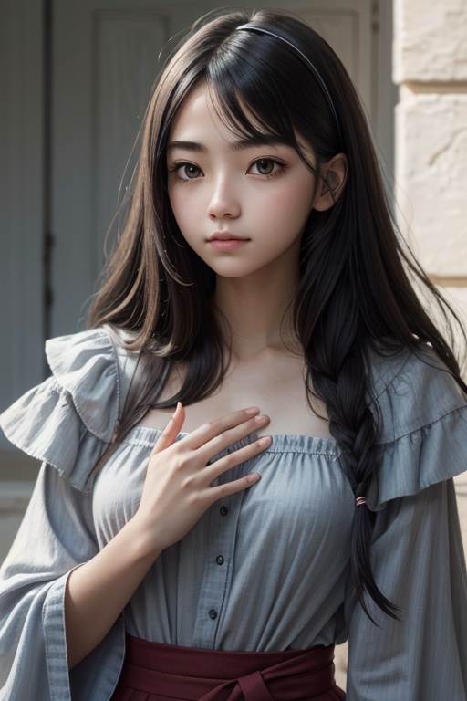 1girl(,detailed hand),upper_body,<lora:HandFineTuning:0.1>,