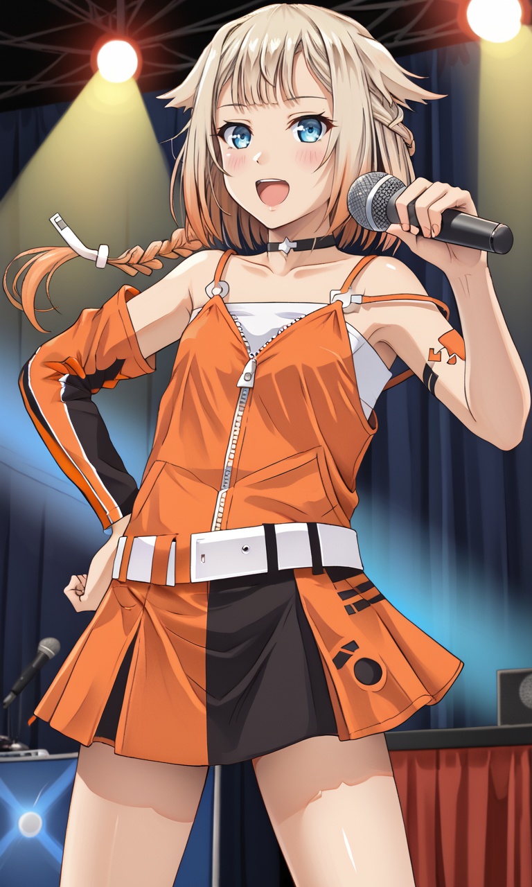 stage,  microphone,  sing on Tensor.Art