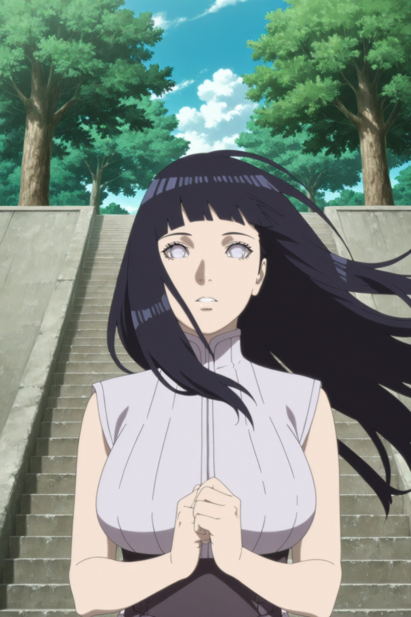 THE LAST MOVIE Style,  1girl,  hyuuga hinata on Tensor.Art