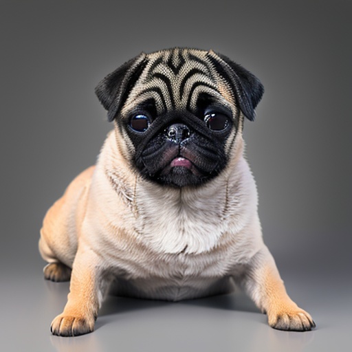 best quality, masterpiec8K.HDR.Intricate details,ultra detailed,8k,masterpiece, best quality,no humans, realistic,  dog,   simple background ,full body, <lora:巴哥犬:1>