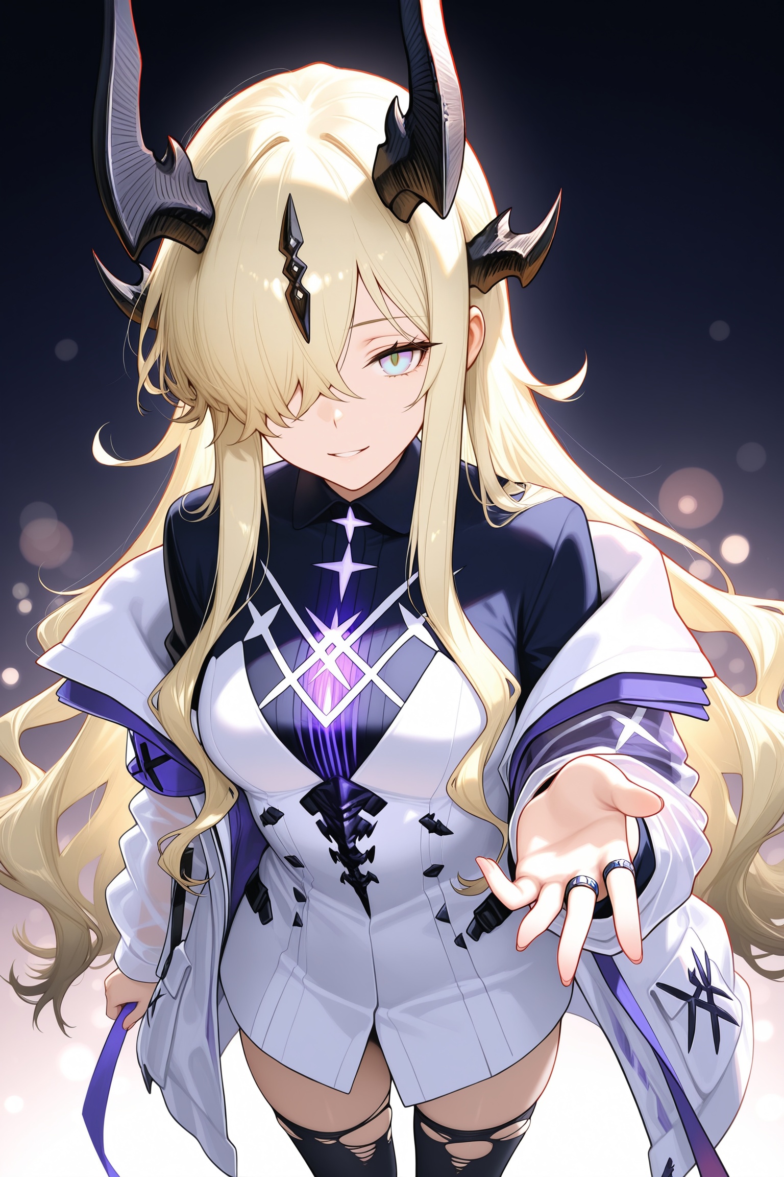 1girl,  necrass \(arknights\),  foreshortening on Tensor.Art