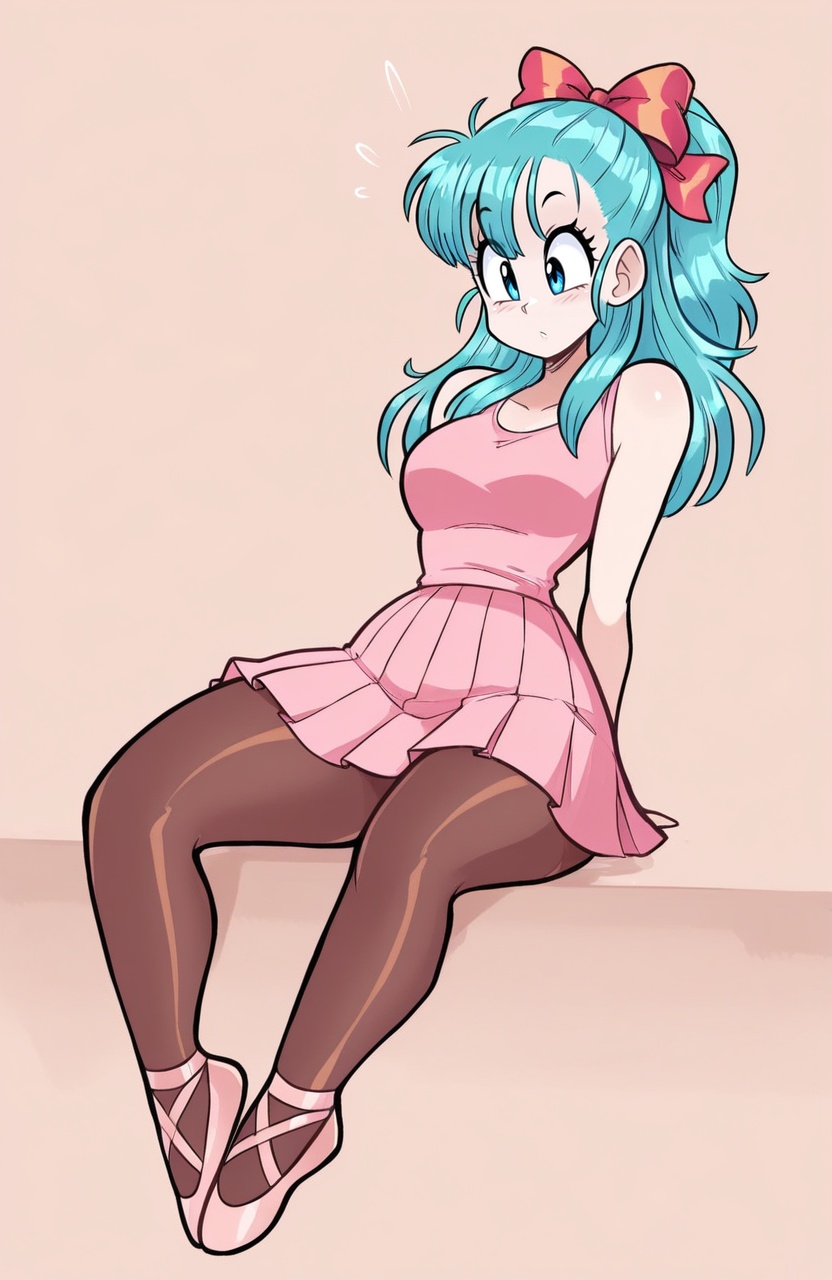 1girl,  solo,  bulma on Tensor.Art