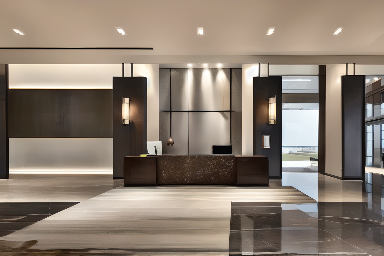 <lora:Hospitality Design_Adam_D50:0.8>,Hospitality Design,Main lobby,Landing space,Lobby enter,