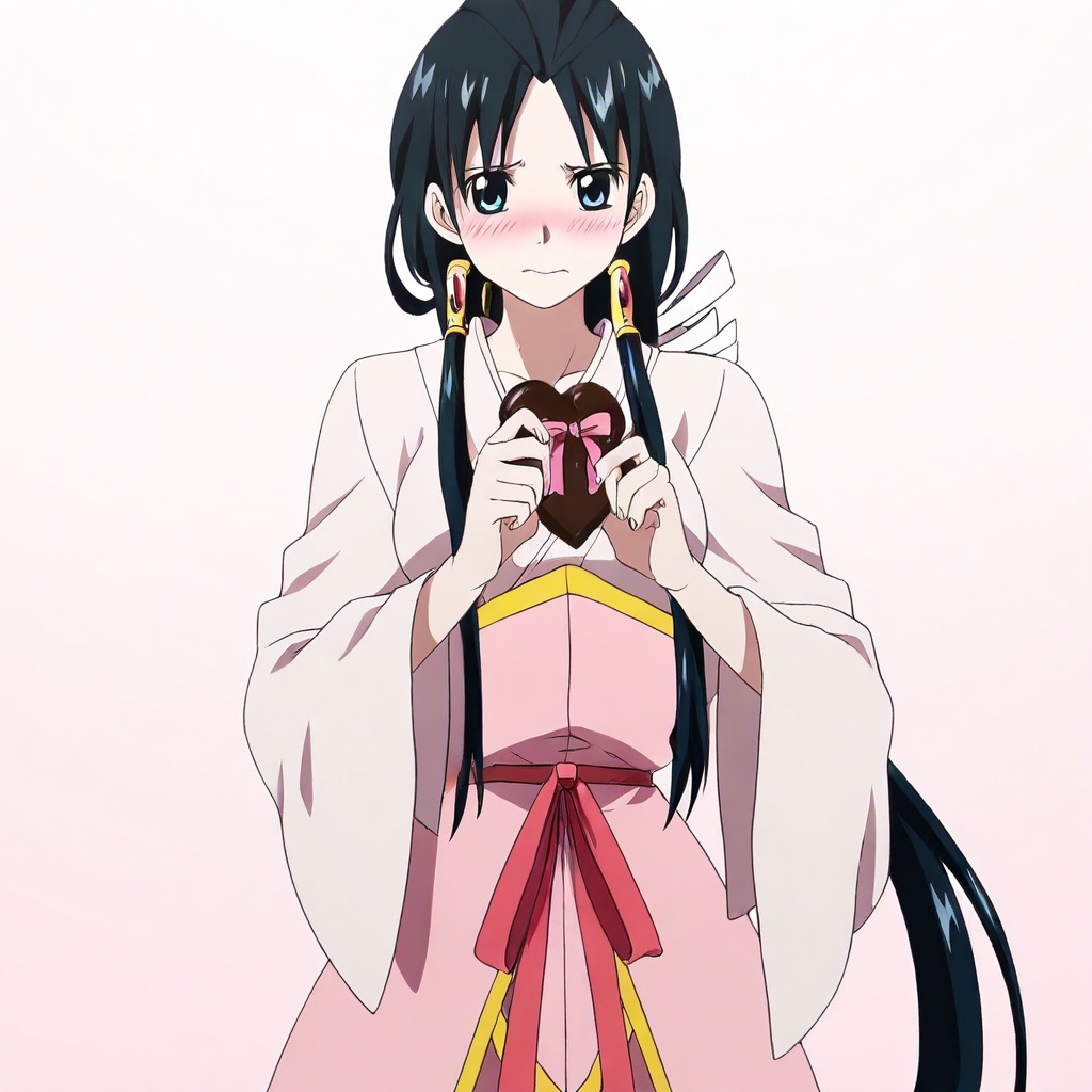 ren hakuei \(magi\),  black hair,  long hair on Tensor.Art