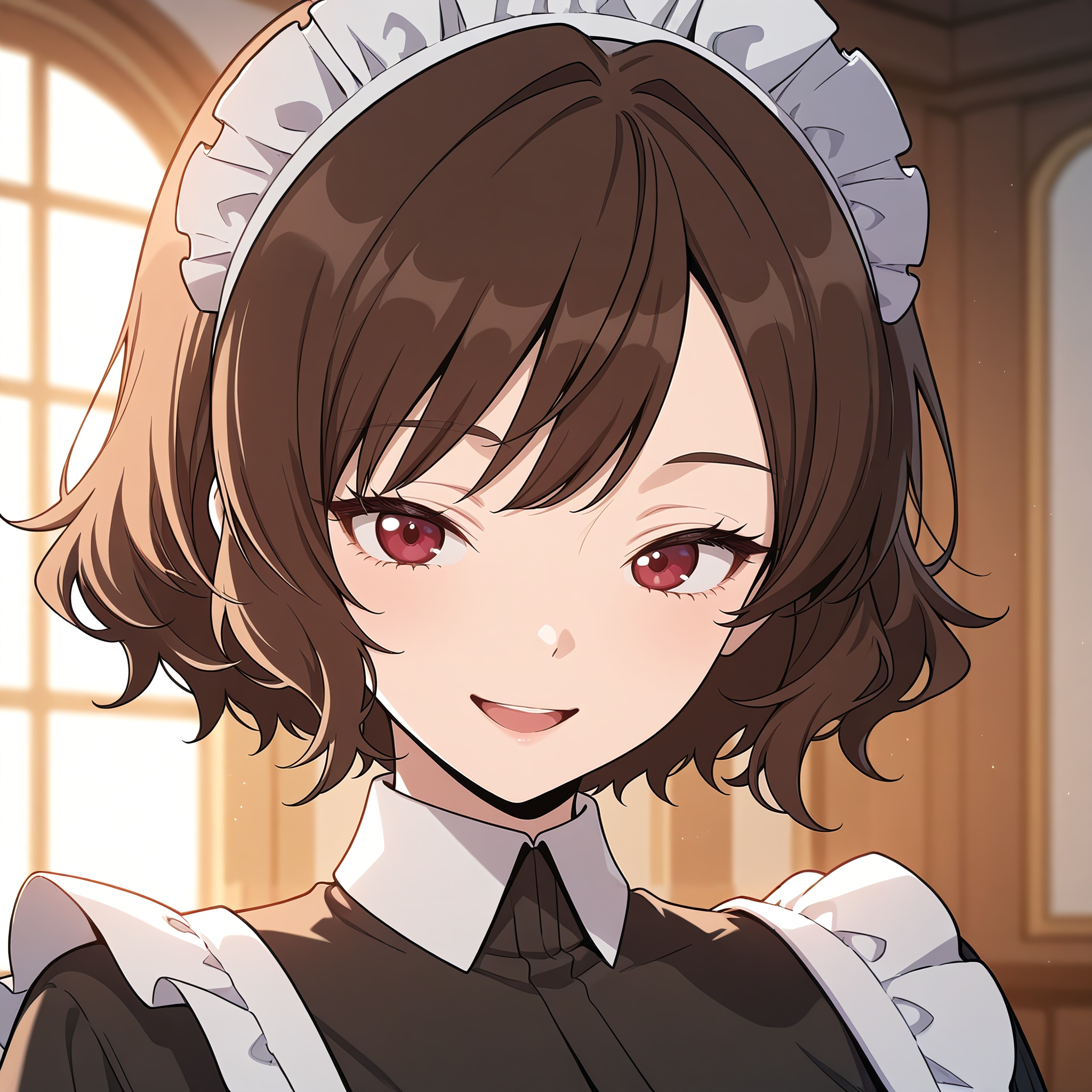 bella-nobleladyreformationguide,  1girl,  maid headdress on Tensor.Art