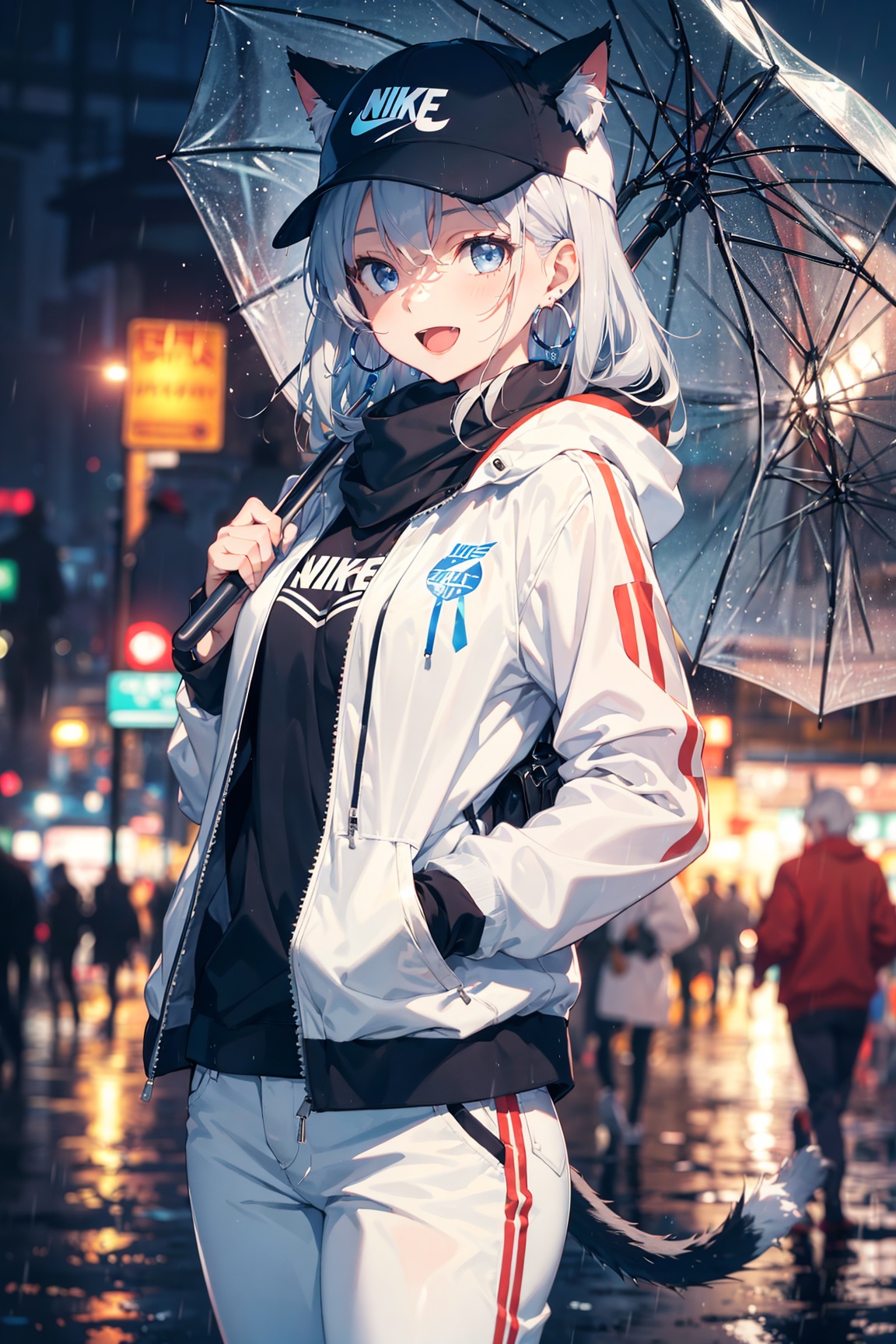 1girl,  silver hair,  blue eyes on Tensor.Art