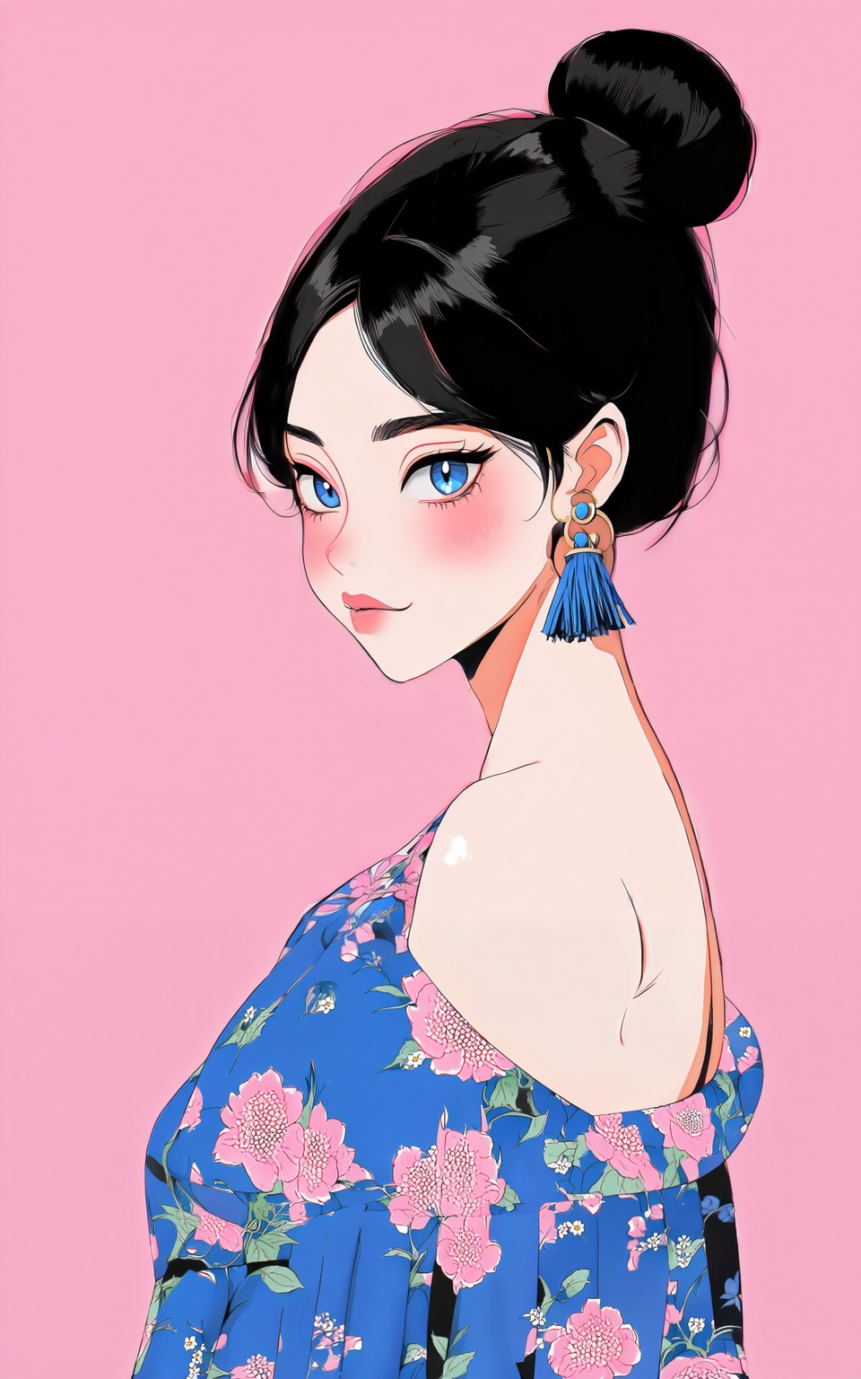 anime style,  1girl,  looking at viewer on Tensor.Art