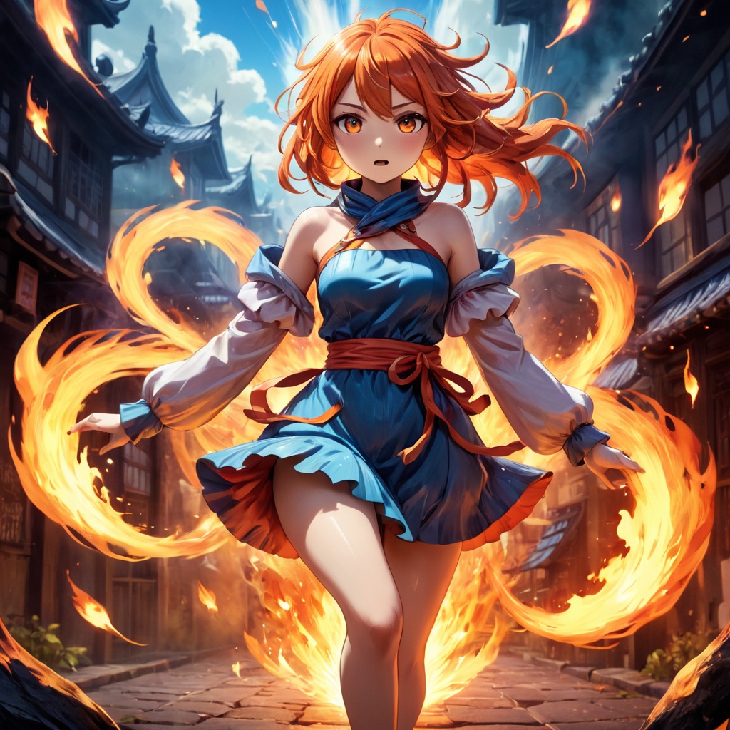 Surreal fantasy style combining fantastical and dreamlike elements with a sense of whimsy and magic,  An anime-inspired vi...
