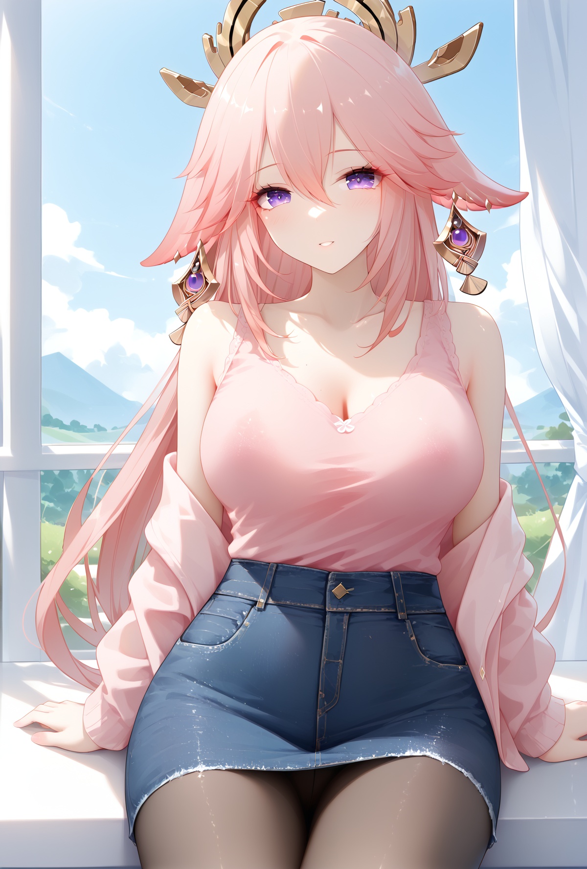 1girl,  breasts,  dress by QQ on Tensor.Art