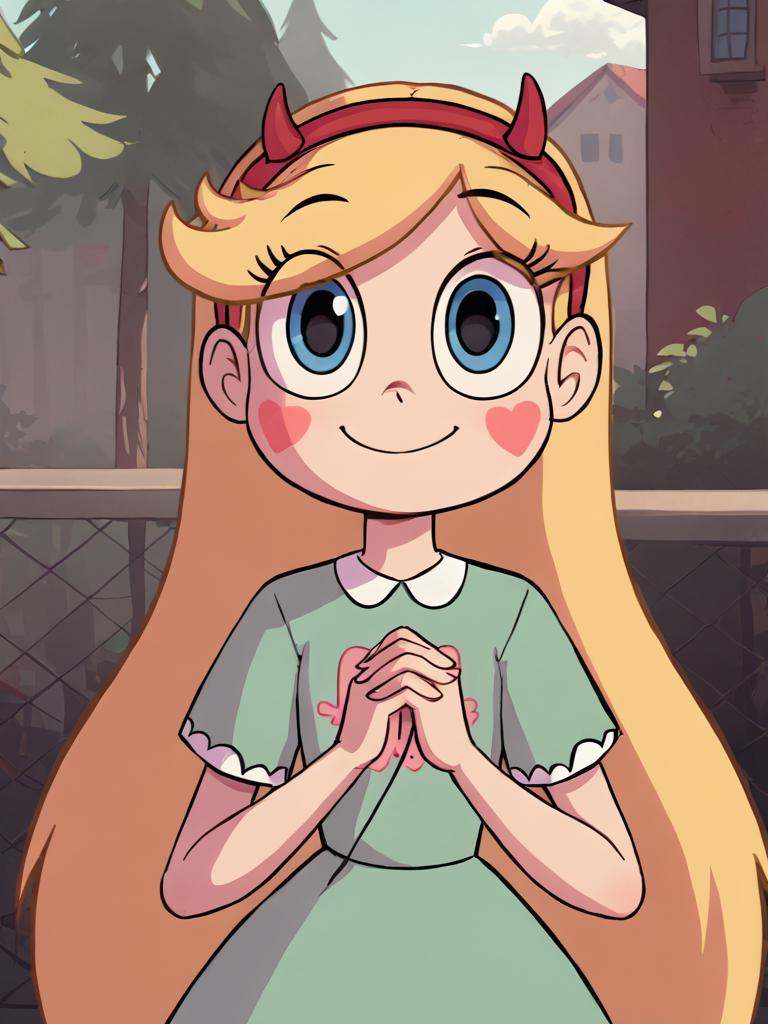 starbutterfly,  1girl,  blonde hair on Tensor.Art